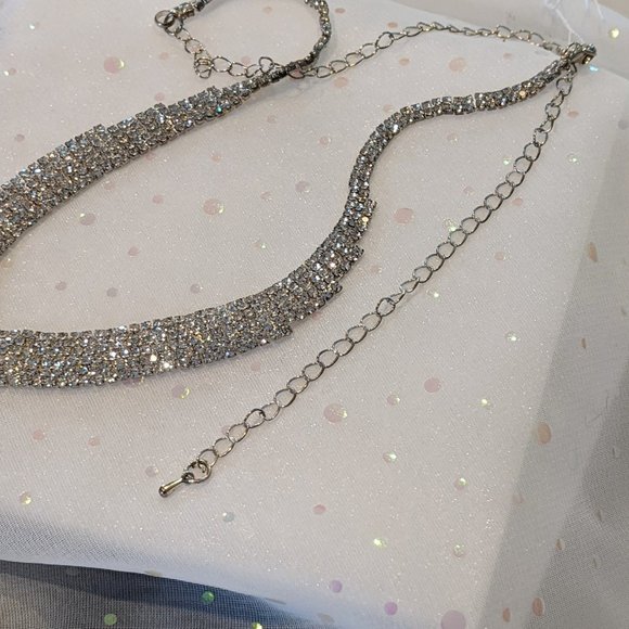 Austrian Crystal Drop Necklace - Picture 2 of 4